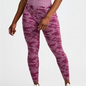 AYBL Evolve Burgundy Camo Seamless Leggings